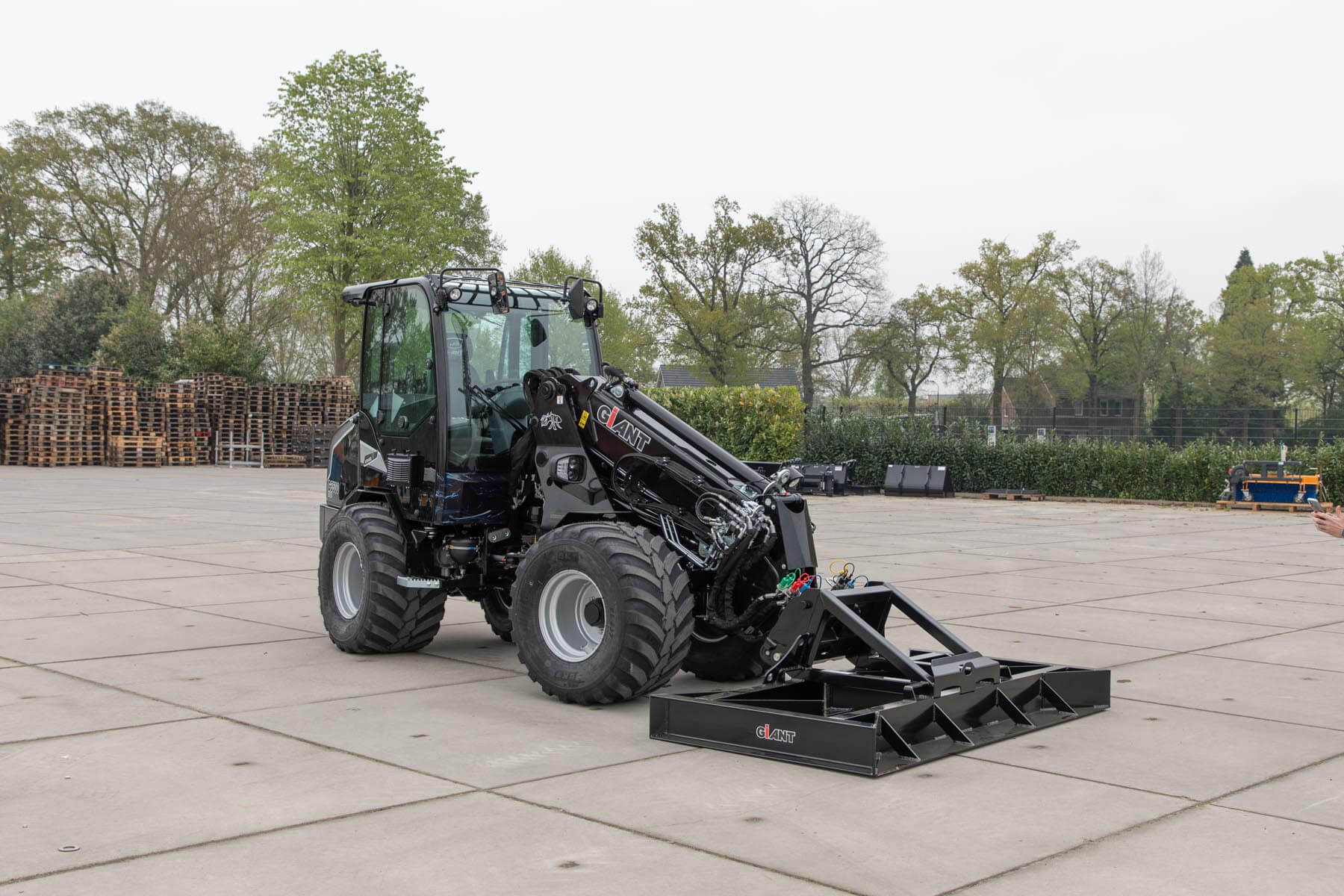 nivellierrahmenmitglattplatte radlader